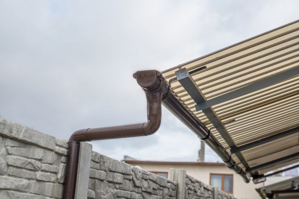 Plastic Downspout Installation in Parrish