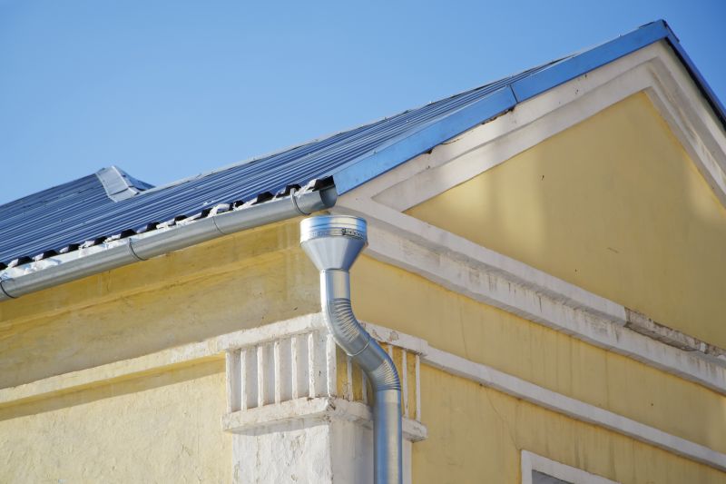 Metal Downspout Installation